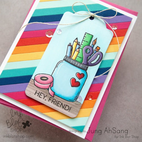Crafty Love :: 4x8 Clear Stamp Set