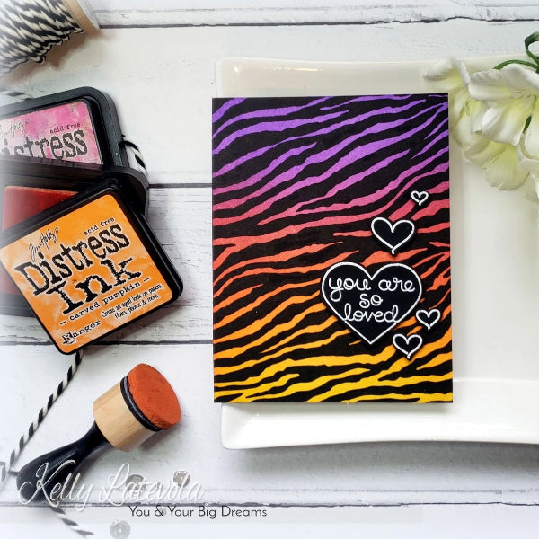Zebra Print Background :: 6x6 Clear Stamp Set