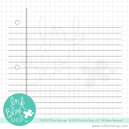 Lined Paper Background :: 6x6 Clear Stamp