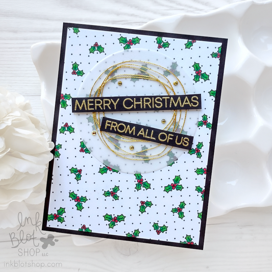 Holly Jolly Background :: 6x6 Clear Stamp