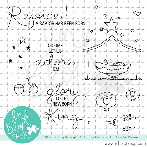 Newborn King :: 4x6 Clear Stamp Set