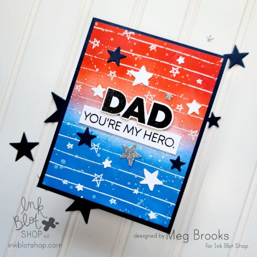 Stripes & Stars Background :: 6x6 Clear Stamp