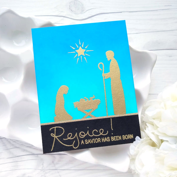 Nativity Silhouettes :: 6x8 Clear Stamp Set