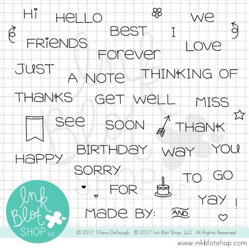 Simple Sentiments :: 4x6 Clear Stamp Set