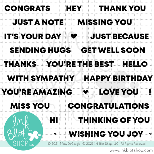 Solid Sayings :: 4x8 Clear Stamp Set