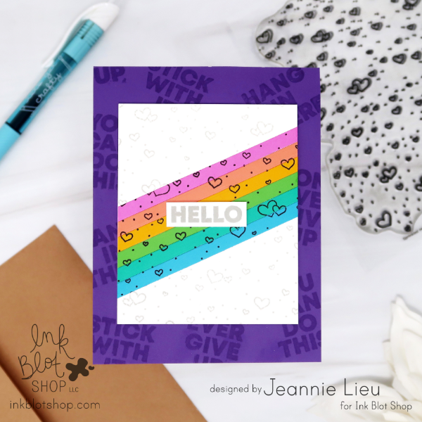 Sprinkled Hearts Background :: 6x6 Clear Stamp