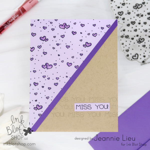 Sprinkled Hearts Background :: 6x6 Clear Stamp