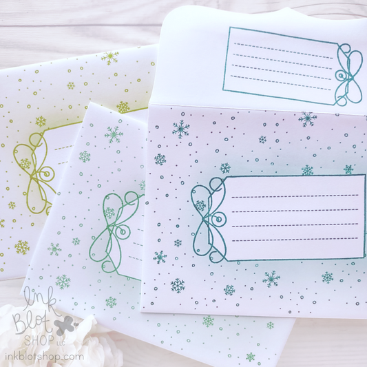 Snowflake Flurry Background :: 6x6 Clear Stamp