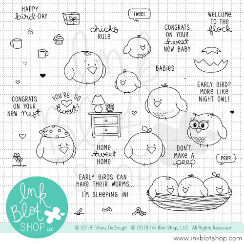 Tweet Talk :: 6x8 Clear Stamp Set