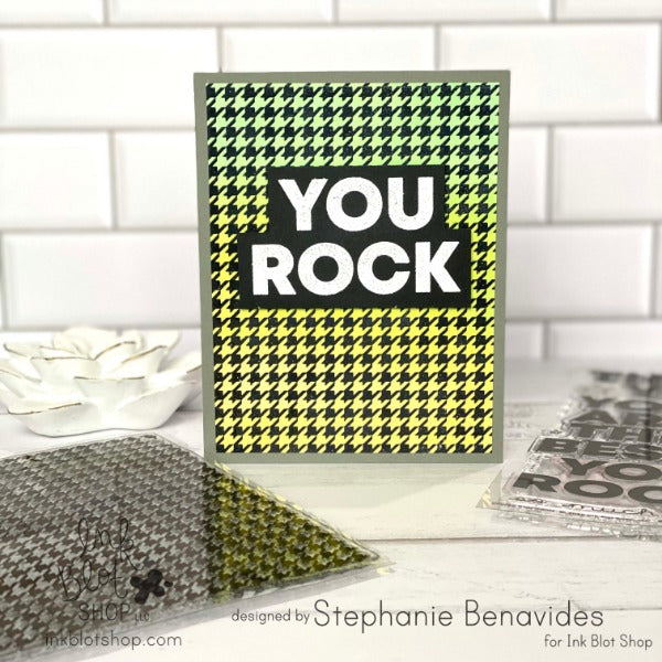 How About Houndstooth Background :: 6x6 Clear Stamp