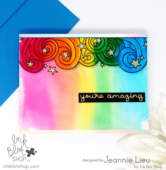 Rainbow Swirls Card