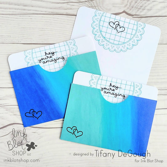 Lunch Box Note / Gift Card Pocket from an Envelope :: Ink Blot Shop Tutorial