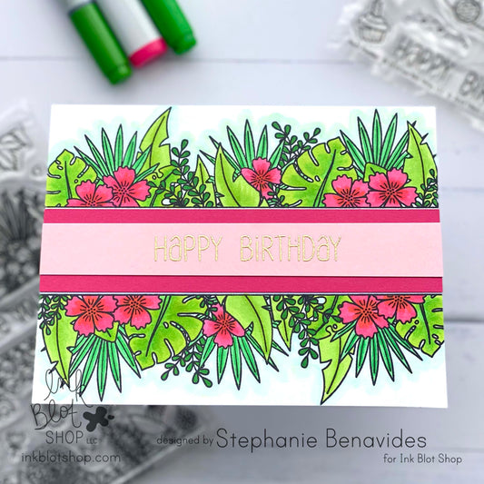 Tropical Happy Birthday Card