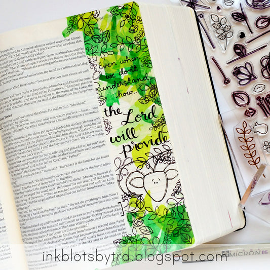 Adventures in Bible art & journaling :: The Lord Will Provide