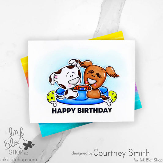 Playful Pups Birthday Card