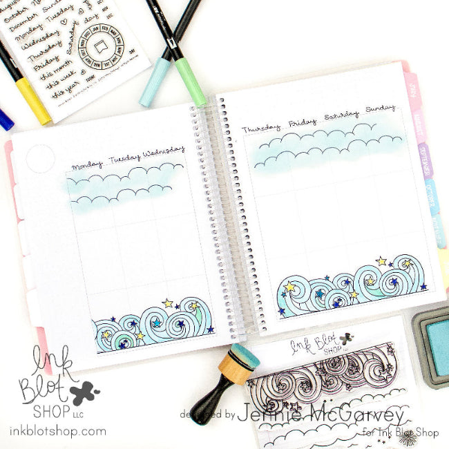 Months & Days (Calendar Builder) :: 4x6 Clear Stamp Set