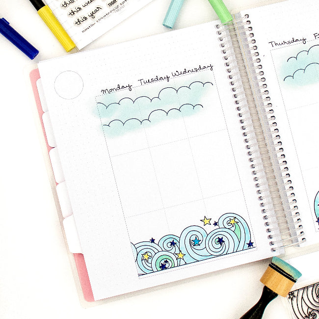Months & Days (Calendar Builder) :: 4x6 Clear Stamp Set