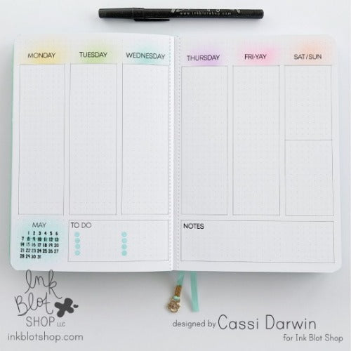 Planner Words (Calendar Builder) :: 4x6 Clear Stamp Set
