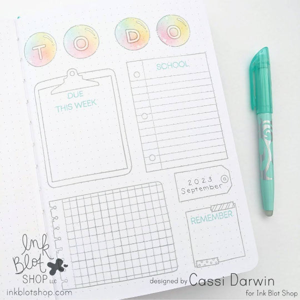 Journaling Spots :: 6x8 Clear Stamp Set