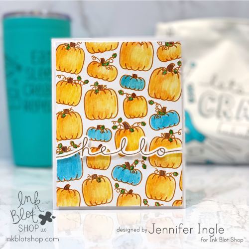 Plenty of Pumpkins Background :: 6x6 Clear Stamp