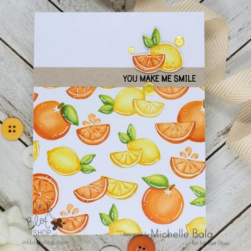 Citrus Squeeze Background :: 6x6 Clear Stamp