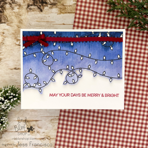 Strings of Lights Background & Borders :: 6x8 Clear Stamp Set