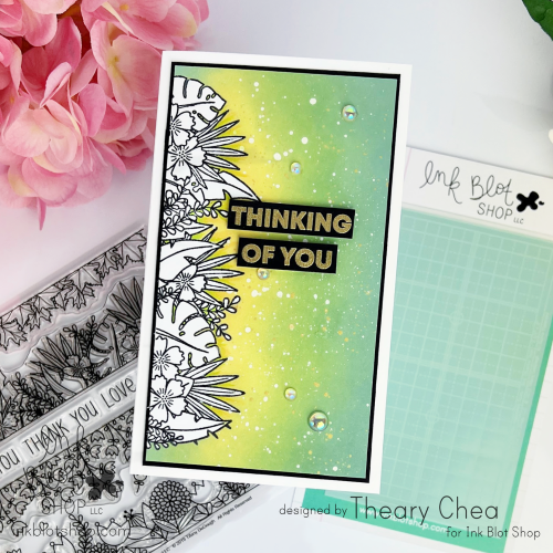 Mini (Skinny) Slimline Alignment Guide - Quarter Inch Grid (3-pack) :: 3x6 Stencil