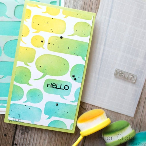 Mini (Skinny) Slimline Alignment Guide - Quarter Inch Grid (3-pack) :: 3x6 Stencil