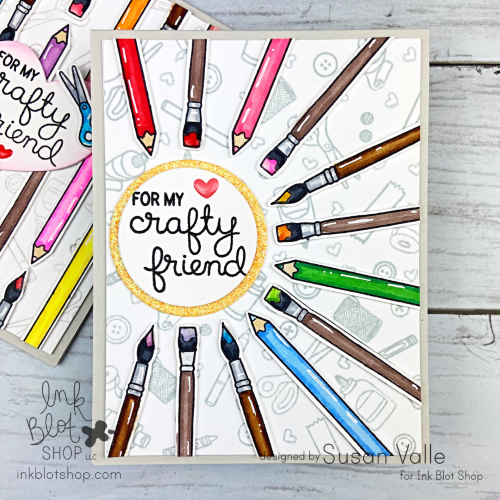 Arts & Crafts Sentiments :: 6x6 Clear Stamp Set