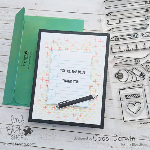 Arts & Crafts Icons :: 6x8 Clear Stamp Set