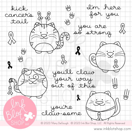 Awareness Cats :: 4x6 Clear Stamp Set