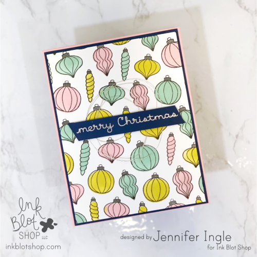 Christmas Ornaments Background :: 6x6 Clear Stamp