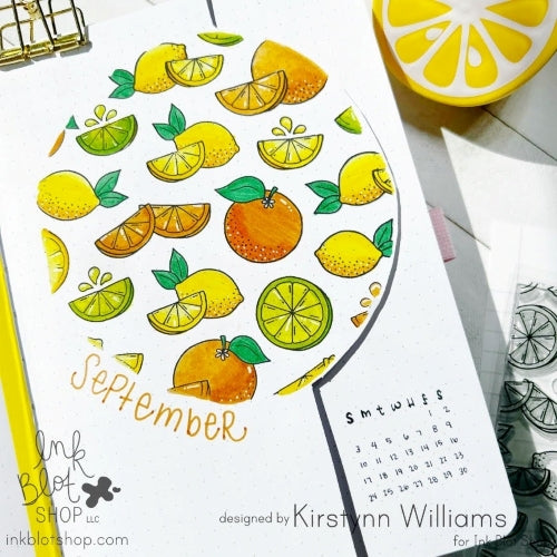 Citrus Squeeze Background :: 6x6 Clear Stamp