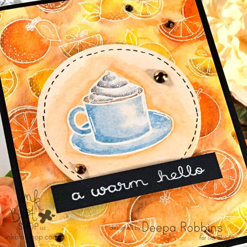 Citrus Squeeze Background :: 6x6 Clear Stamp