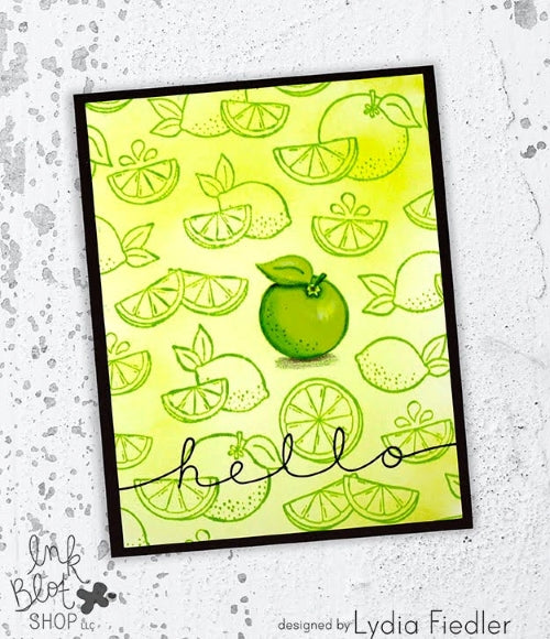 Citrus Squeeze Background :: 6x6 Clear Stamp