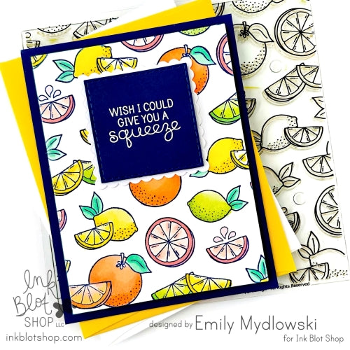 Citrus Squeeze Background :: 6x6 Clear Stamp