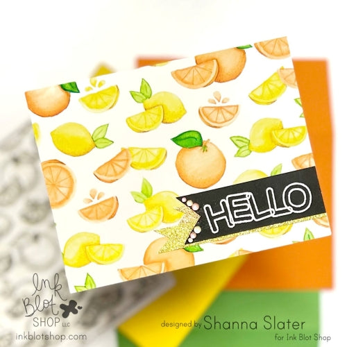 Citrus Squeeze Background :: 6x6 Clear Stamp