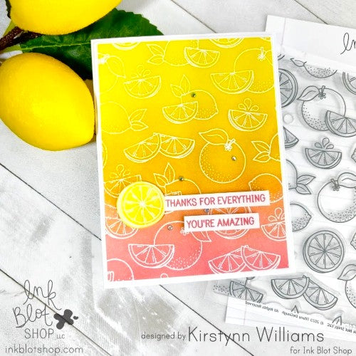 Citrus Squeeze Background :: 6x6 Clear Stamp