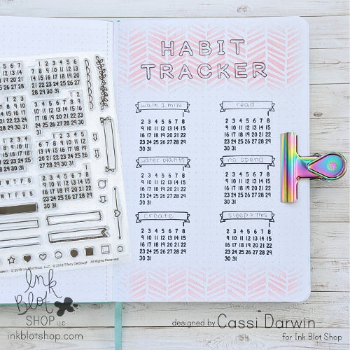 Date It (Calendar Builder) :: 4x6 Clear Stamp Set