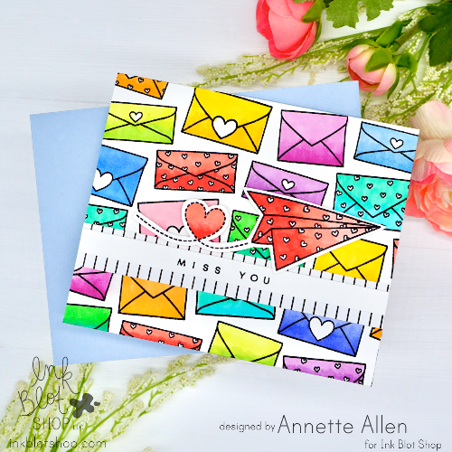 Happy Mail Background :: 6x6 Clear Stamp
