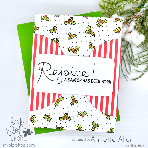 Holly Jolly Background :: 6x6 Clear Stamp