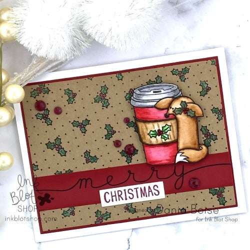 Holly Jolly Background :: 6x6 Clear Stamp