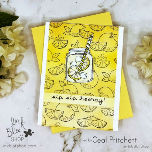 Citrus Squeeze Background :: 6x6 Clear Stamp