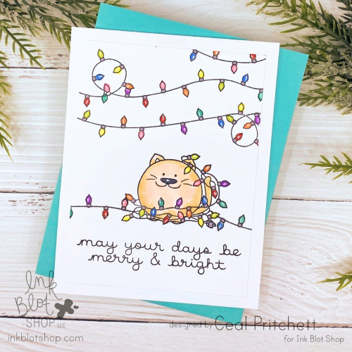 Strings of Lights Background & Borders :: 6x8 Clear Stamp Set
