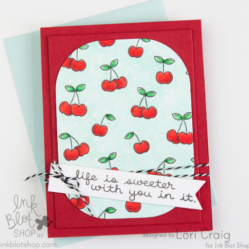 Very Cherry Background :: 6x6 Clear Stamp