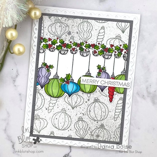 Christmas Ornaments Background :: 6x6 Clear Stamp