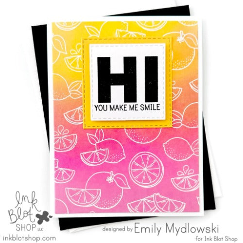 Citrus Squeeze Background :: 6x6 Clear Stamp