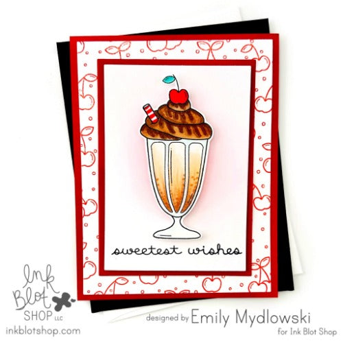 Very Cherry Background :: 6x6 Clear Stamp