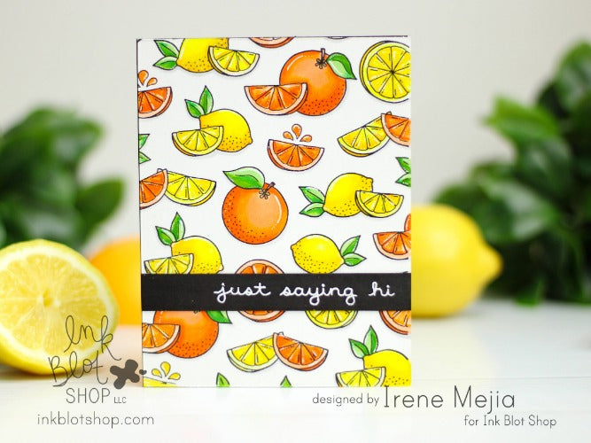 Citrus Squeeze Background :: 6x6 Clear Stamp