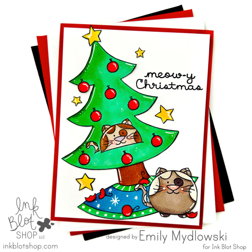 Christmas Cats :: 6x8 Clear Stamp Set